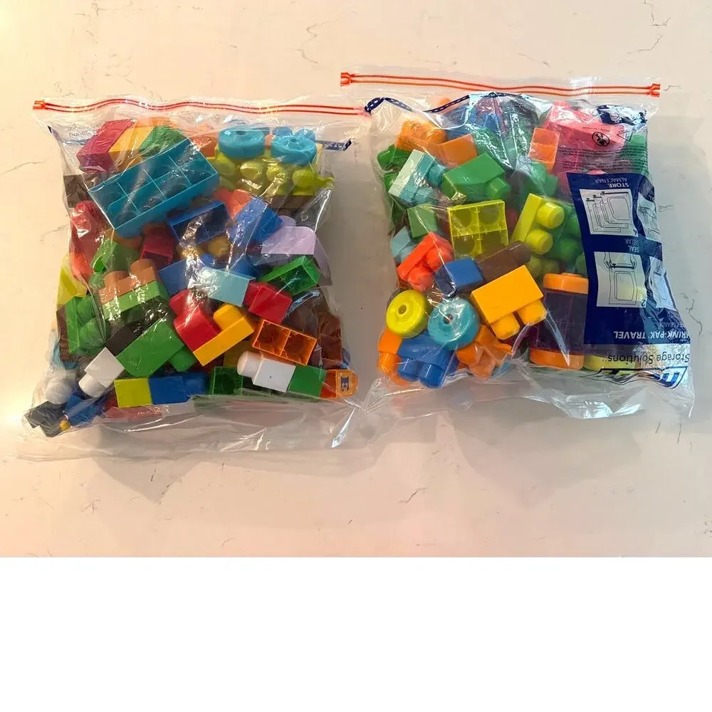 Mega Bloks First Builders Building Blocks 2 Large Storage Bags